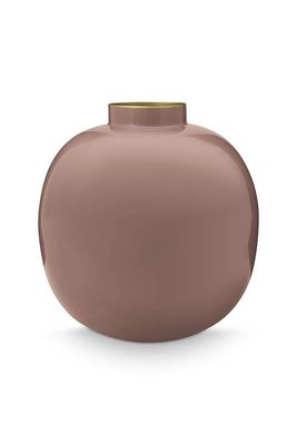 Pip Studio Metalen Vaas Bruin 23cm