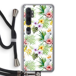 Gele kuif: Xiaomi Mi Note 10 Transparant Hoesje met koord