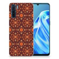 OPPO A91 TPU bumper Batik Brown - thumbnail