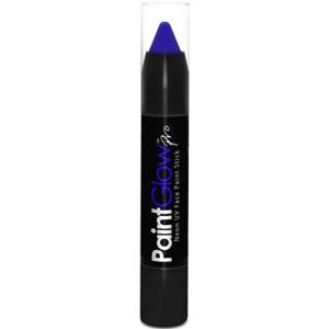 Face paint stick - neon blauw - UV/blacklight - 3,5 gram - schmink/make-up stift/potlood - Schmink