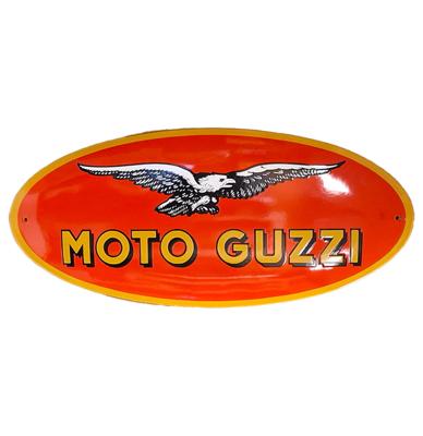 Moto Guzzi Logo Emaille Bord - 63 x 31cm
