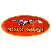 Moto Guzzi Logo Emaille Bord - 63 x 31cm