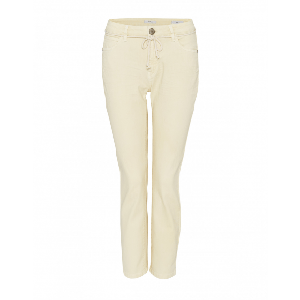 Opus - Geel | Dames | Broek | Geel | 36/28 | regular | Kamst mode