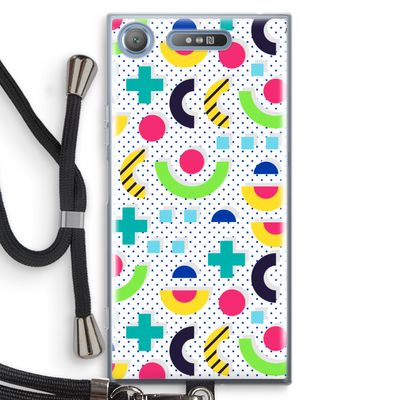 8-bit N°1: Sony Xperia XZ1 Transparant Hoesje met koord