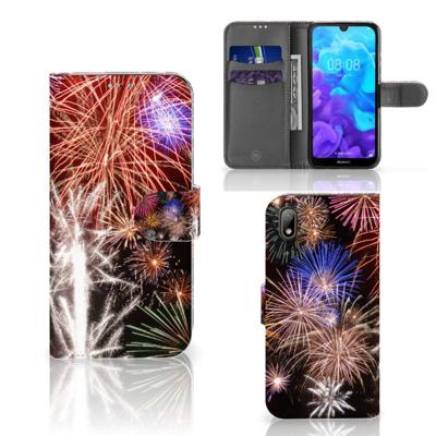 Huawei Y5 (2019) | Wallet Case | met Pasjes | Vuurwerk