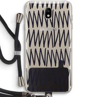 Marrakech Zigzag: Samsung Galaxy J7 (2017) Transparant Hoesje met koord