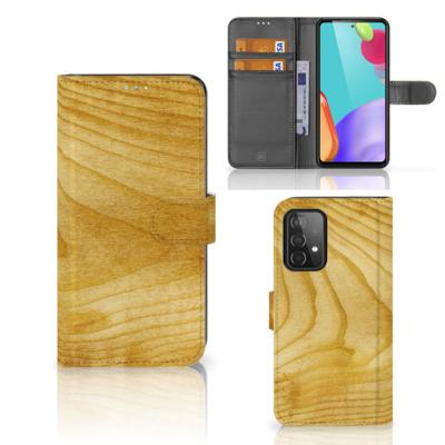 Samsung Galaxy A52 | Book Style Case | Licht Hout