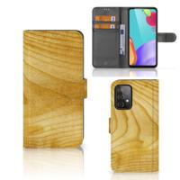 Samsung Galaxy A52 | Book Style Case | Licht Hout