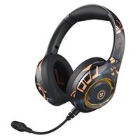 EL-A2 Opvouwbare Gaming Headset Graffiti Coole Hoofdtelefoon met Microfoon Bluetooth Hoofdtelefoon - Zwart