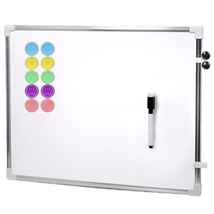 Magnetisch whiteboard/memobord met marker en 10x magneten - 80 x 60 cm