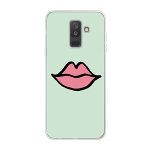 Kusje: Samsung Galaxy A6 Plus (2018) Transparant Hoesje