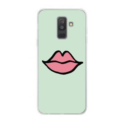 Kusje: Samsung Galaxy A6 Plus (2018) Transparant Hoesje