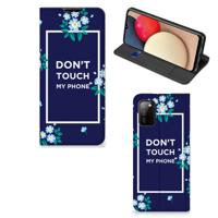 Samsung Galaxy M02s | A02s Design Case Flowers Blue DTMP