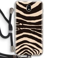 Arizona Zebra: Samsung Galaxy J7 (2017) Transparant Hoesje met koord