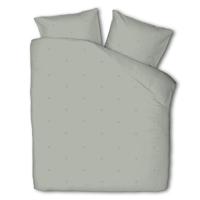 Dekbedovertrek Katoen Geborduurd Flower Jade Patroon 240x240 Cm Verkoelend Fresh And Co - Dekbed-Discounter.nl