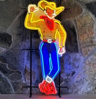 Las Vegas Vic Cowboy Neon Verlichting 52 x 106 cm