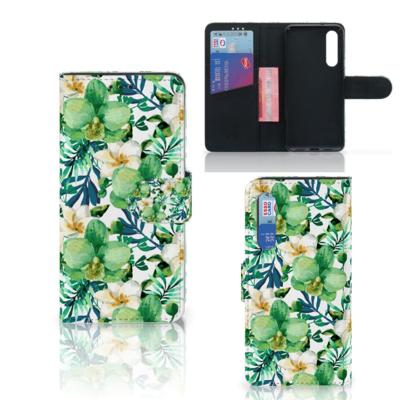 Xiaomi Mi 9 SE Hoesje Orchidee Groen | Portemonnee hoesje