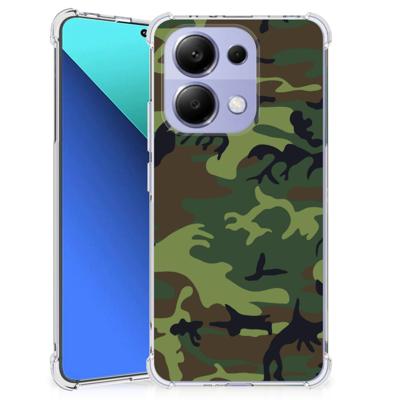 Xiaomi Redmi Note 13 4G Doorzichtige Silicone Hoesje Army Dark Xiaomi Redmi Note 13 4G Doorzichtige Silicone Hoesje Army Dark