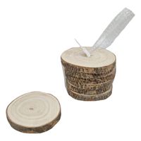 Playwood Ronde onderzetter met schors paulownia hout 10cm, 6st. Playwood Ronde onderzetter met schors paulownia hout 10cm, 6st.
