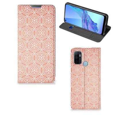OPPO A53 | A53s | Hoesje met Magneet | Pattern Orange
