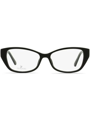 Swarovski Eyewear lunettes de vue 5391 à monture rectangulaire - Noir
