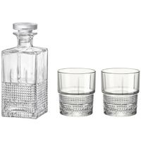 Bormioli Whisky set - 7 delig - 6 glazen - karaf - Novecento? serie   -