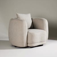 Nohr Fauteuil 'Macrina' Bouclé, kleur Beige