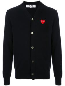 Comme Des Garçons Play cardigan à logo brodé - Bleu