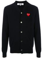 Comme Des Garçons Play cardigan à logo brodé - Bleu - thumbnail