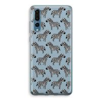 Zebra: Huawei P20 Pro Transparant Hoesje Zebra: Huawei P20 Pro Transparant Hoesje