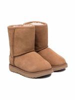 UGG Kids bottines à doublure en fourrure artificielle - Marron