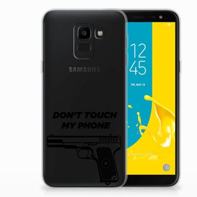 Samsung Galaxy J6 2018 Silicone-hoesje Pistol DTMP Samsung Galaxy J6 2018 Silicone-hoesje Pistol DTMP