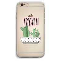 I love cacti: iPhone 6 Plus / 6S Plus Transparant Hoesje
