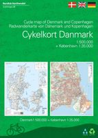 Fietskaart Cykelkort Danmark and Copenhagen - Cycle Map of Denmark | Scanmaps