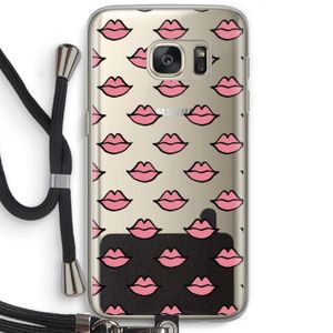 Lipjes: Samsung Galaxy S7 Transparant Hoesje met koord