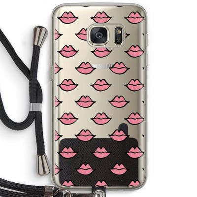 Lipjes: Samsung Galaxy S7 Transparant Hoesje met koord
