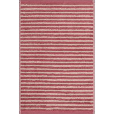 Cawö Cawo Lines Streifen 6255 Gastendoekje 30x50 beere