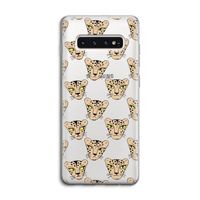 Tijger: Samsung Galaxy S10 4G Transparant Hoesje