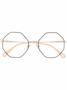 Chloé Eyewear lunettes de vue à monture géométrique - Or