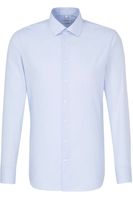 Seidensticker X-Slim Overhemd lichtblauw/wit, Gestreept