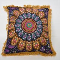 Oosters sierkussen Mandala geel