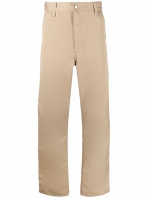 Carhartt WIP pantalon droit à patch logo - Tons neutres
