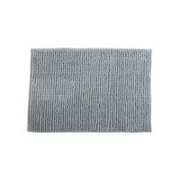 MSV Badkamerkleed/badmat tapijtje voor op de vloer - lichtgrijs - 40 x 60 cm - Microvezel - Badmatjes