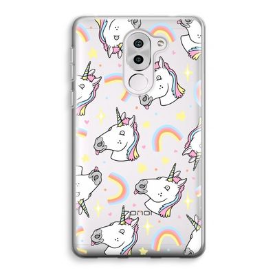 Rainbow Unicorn: Honor 6X Transparant Hoesje