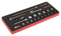 Bahco Foaminlay Fit&Go 1/3 met doppen en toebehoren 3/8" - 24-delig - FF1E2101 Bahco Foaminlay Fit&Go 1/3 met doppen en toebehoren 3/8" - 24-delig - FF1E2101