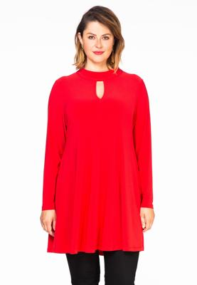 Yoek Tuniek wide bot cut-out | Rood | Maat S