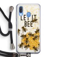 Let it bee: Samsung Galaxy A40 Transparant Hoesje met koord