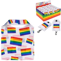 Out Of The Blue opvouwbare tas regenboog 39 x 56 cm | 24 stuks