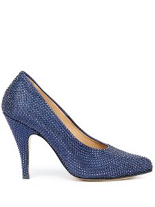 Maison Margiela escarpins Tabi 110 mm à ornements strassés - Bleu