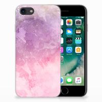 Hoesje maken iPhone SE 2022 | SE 2020 | 8 | 7 Pink Purple Paint